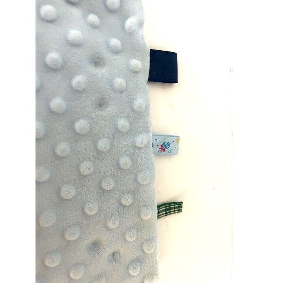 Heccei Lovey Security Blanket with Ribbon Tags Light Blue Toys and Joys - Picture 5 of 8